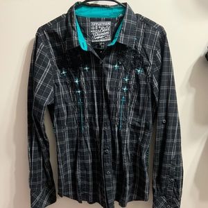 Affliction  long sleeve button down